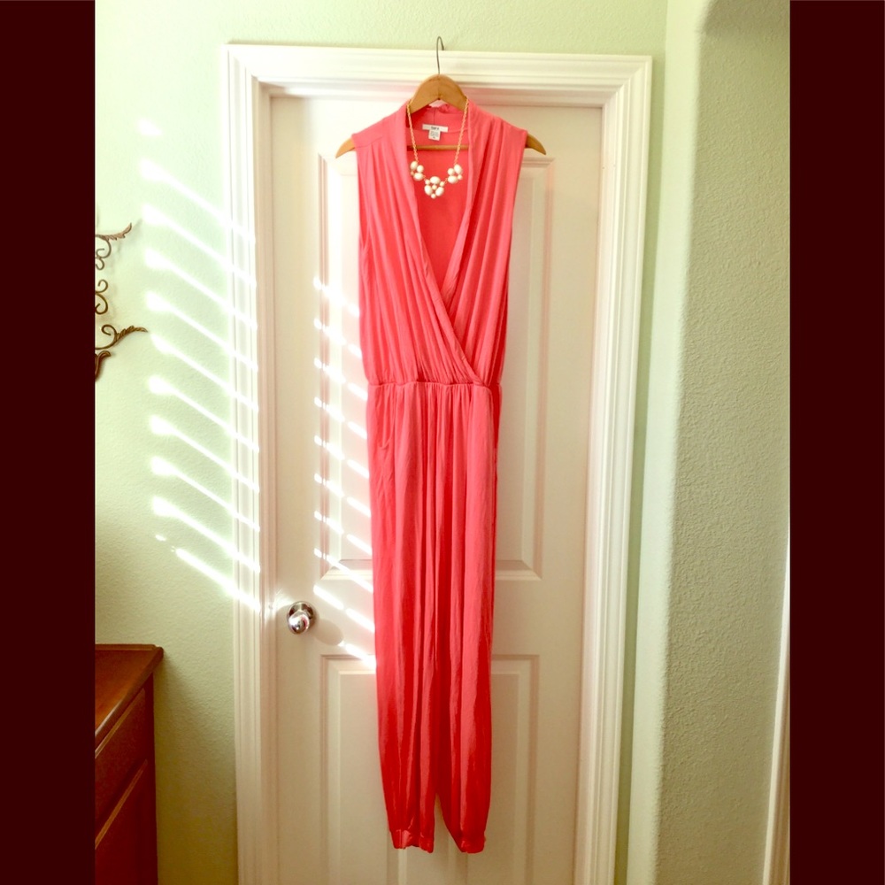 Chic Bar III Coral Jumpsuit